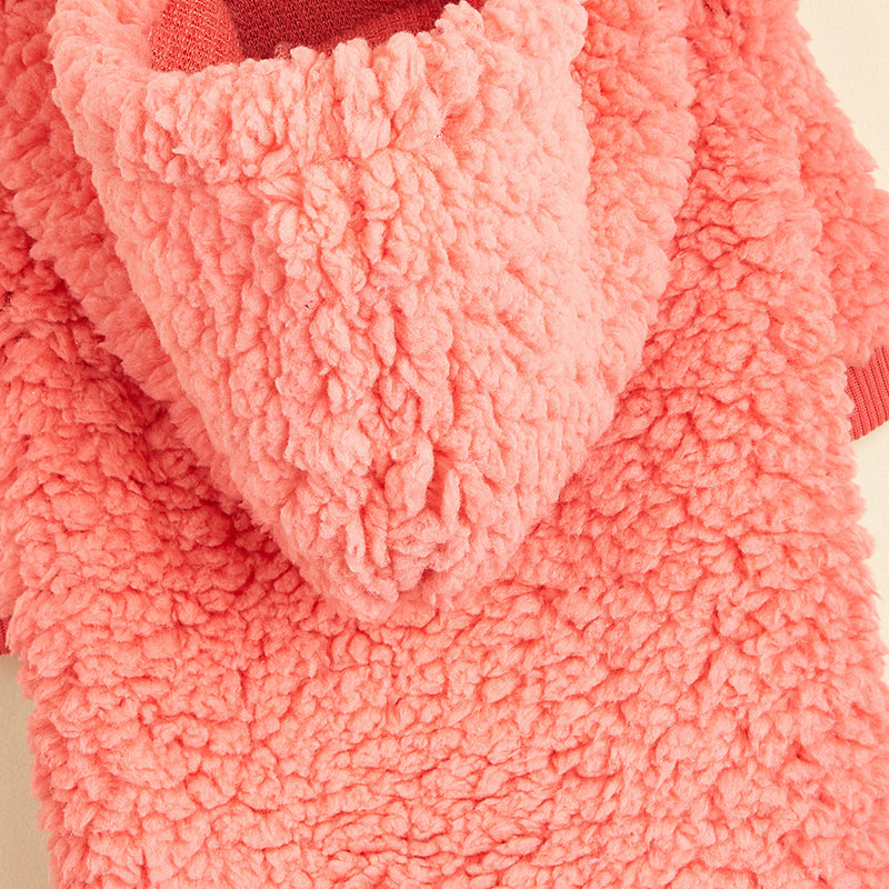 1pc Pet Plush Hoodie