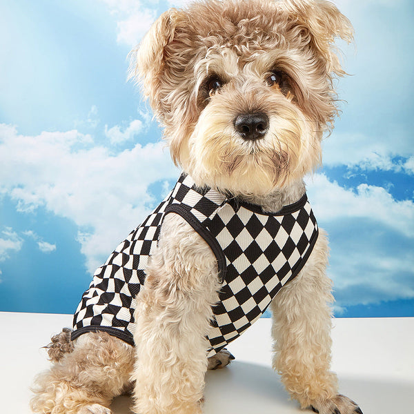 Plaid Print Dog Tank