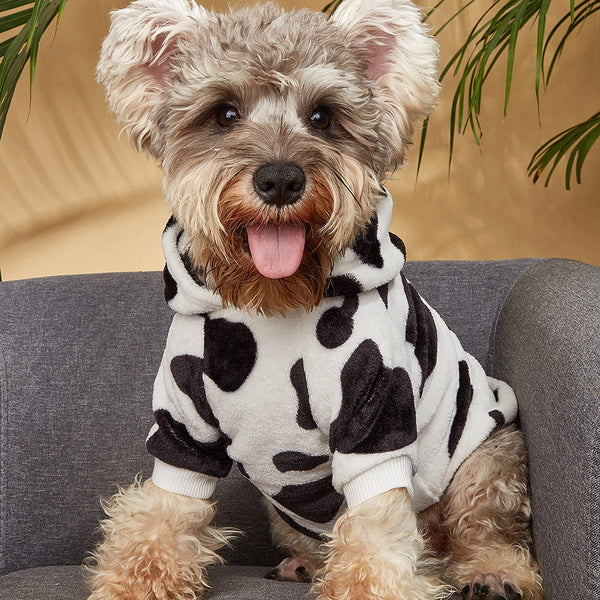 Cow Pattern Dog Hoodie