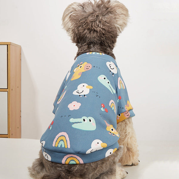 Cartoon Graphic Dog Sweatshirt