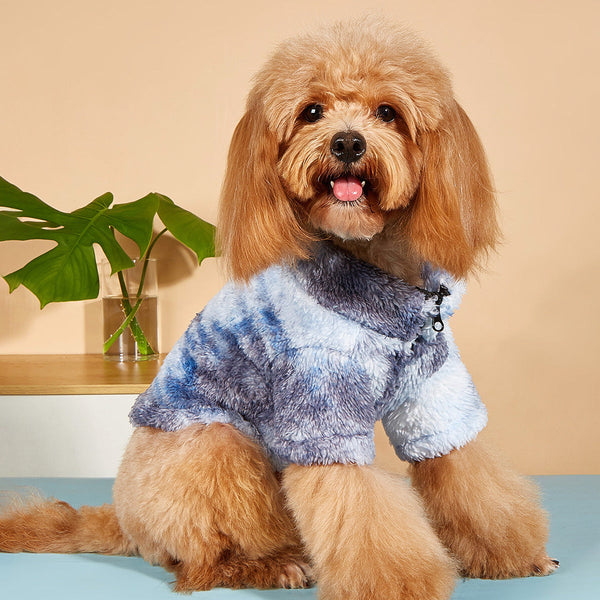 Solide Color Dog Jacket - Blue