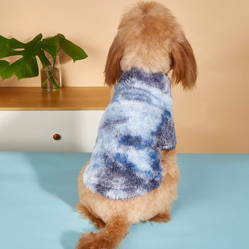 Solide Color Dog Jacket - Blue