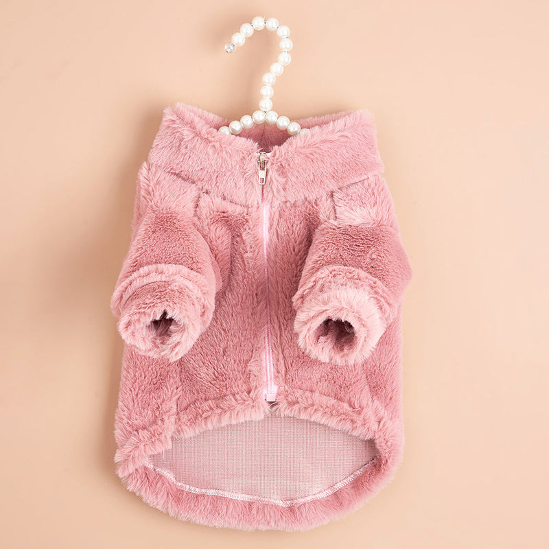 Solide Color Dog Jacket - Pink