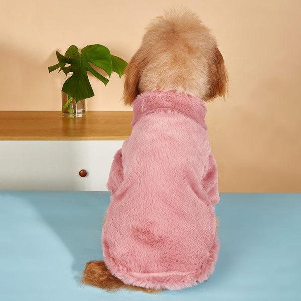Solide Color Dog Jacket - Pink