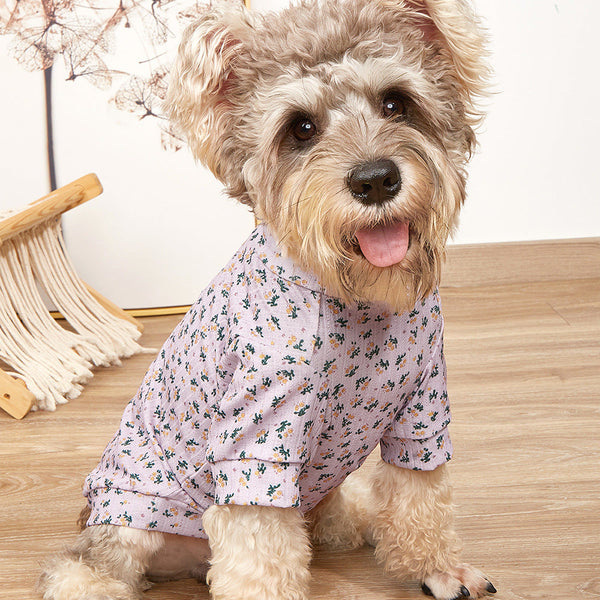 Flower Print Dog Sweatshirt