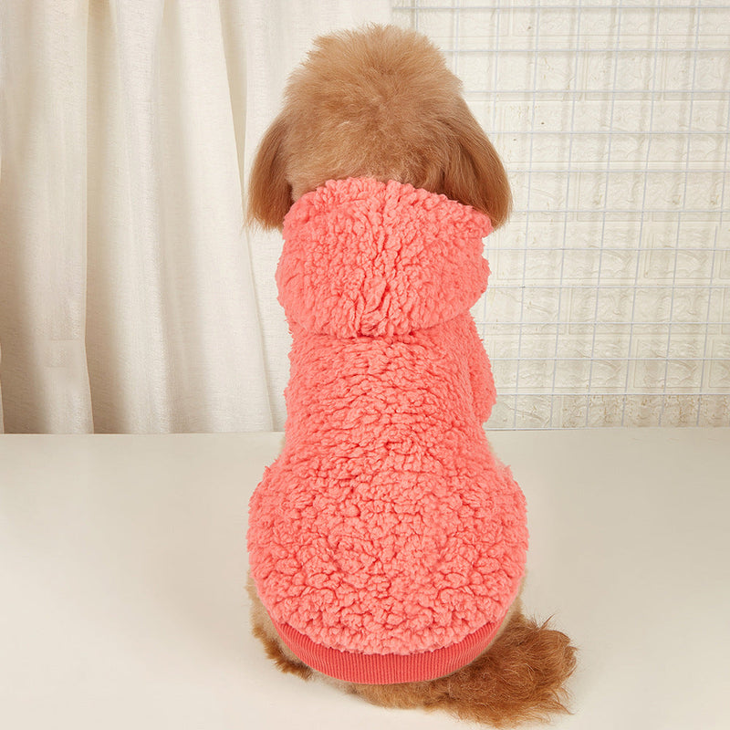 1pc Pet Plush Hoodie