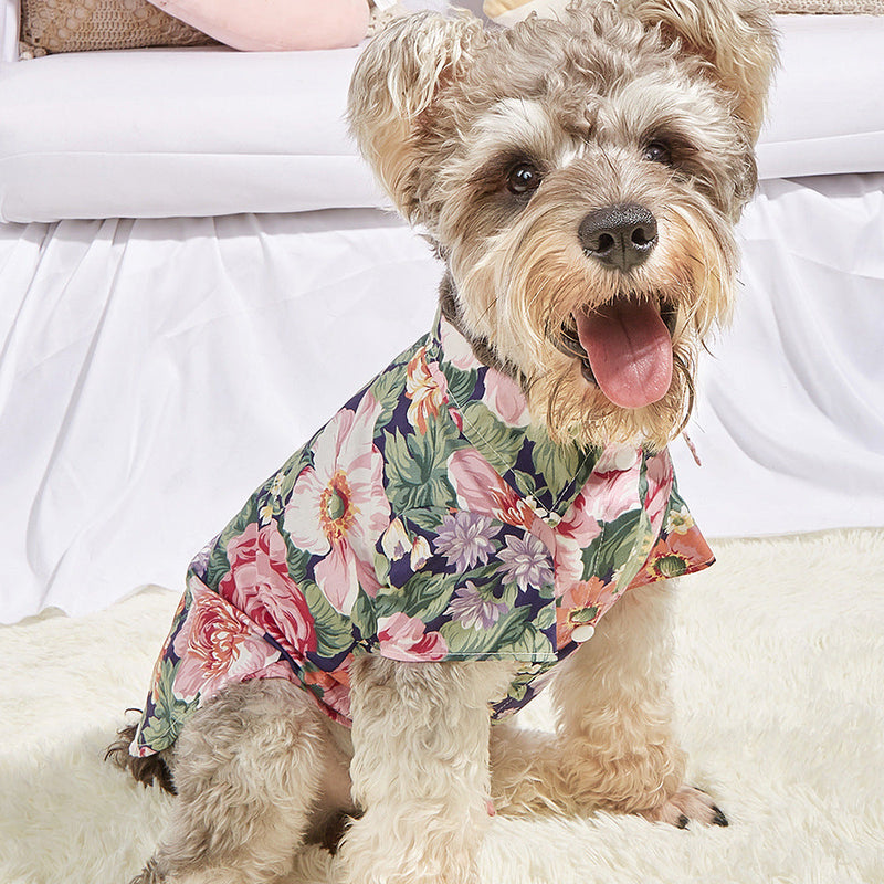 Floral Print Dog Shirt