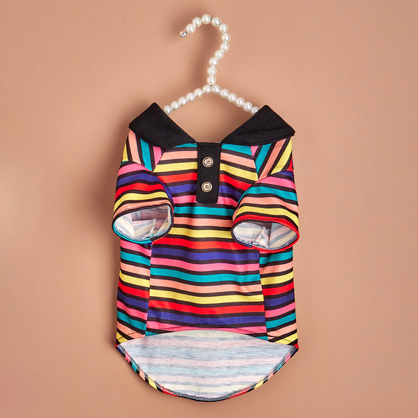 Striped Dog Shirt - Colorful