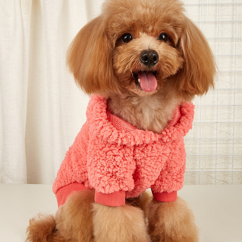 1pc Pet Plush Hoodie