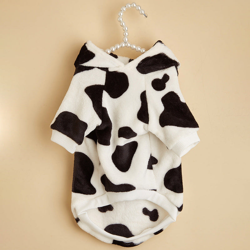 Cow Pattern Dog Hoodie