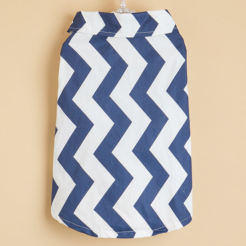 Chevron Pattern Dog Shirt