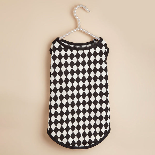 Plaid Print Dog Tank