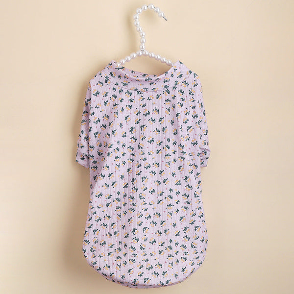 Flower Print Dog Sweatshirt