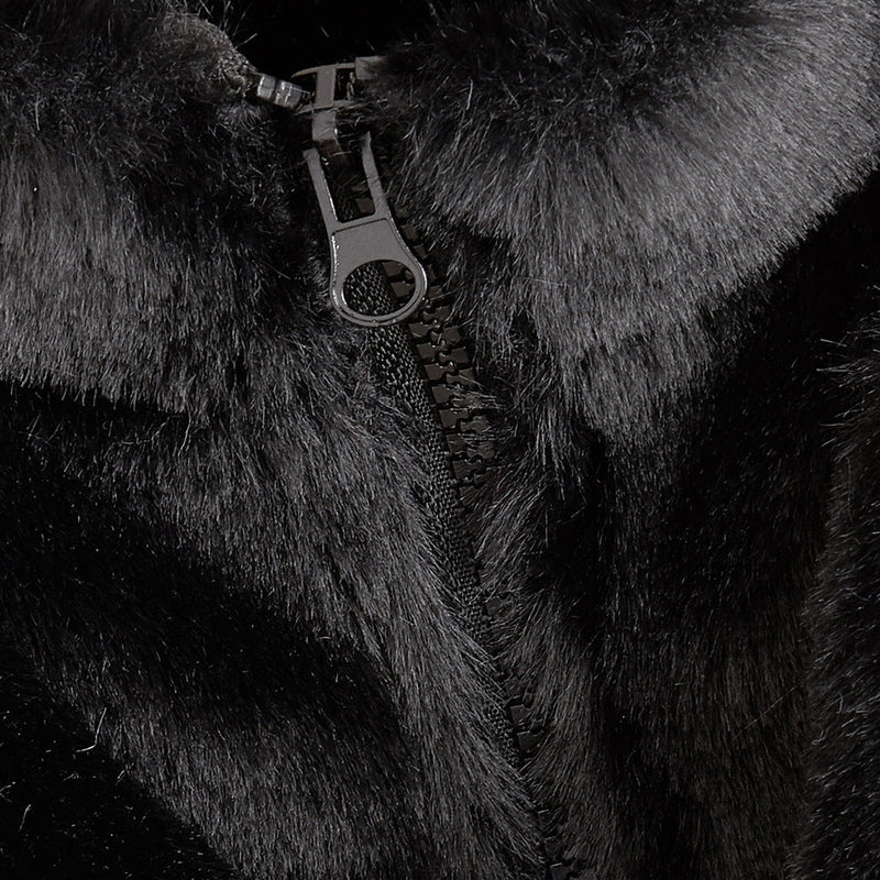 Solide Color Dog Jacket - Black