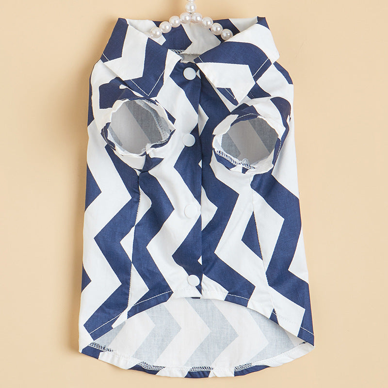 Chevron Pattern Dog Shirt