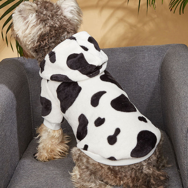 Cow Pattern Dog Hoodie