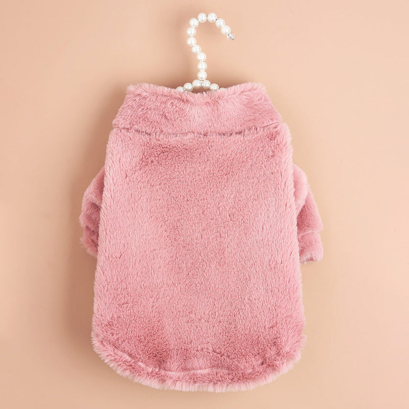 Solide Color Dog Jacket - Pink