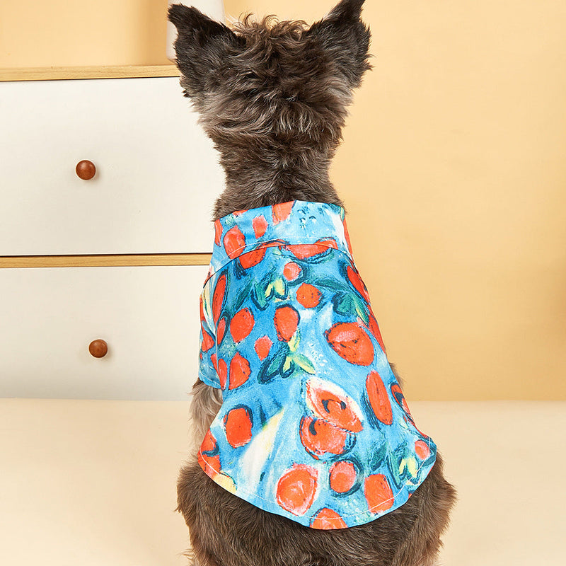 Striped Print Dog Shirt